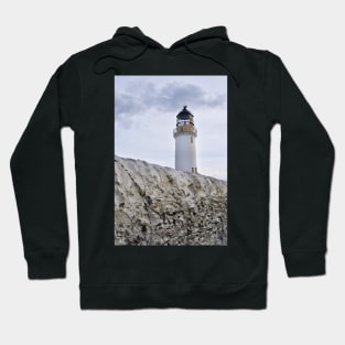 Mull of Galloway Lighthouse seen over the lighthouse wall, Scotland Hoodie